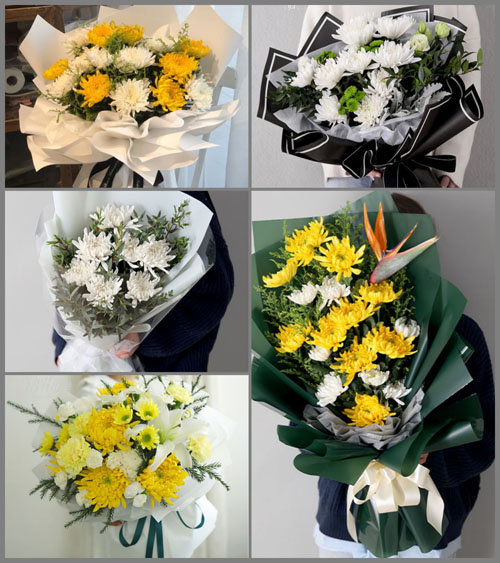 广东梅州市五华县梅林镇新成村白事花束代送